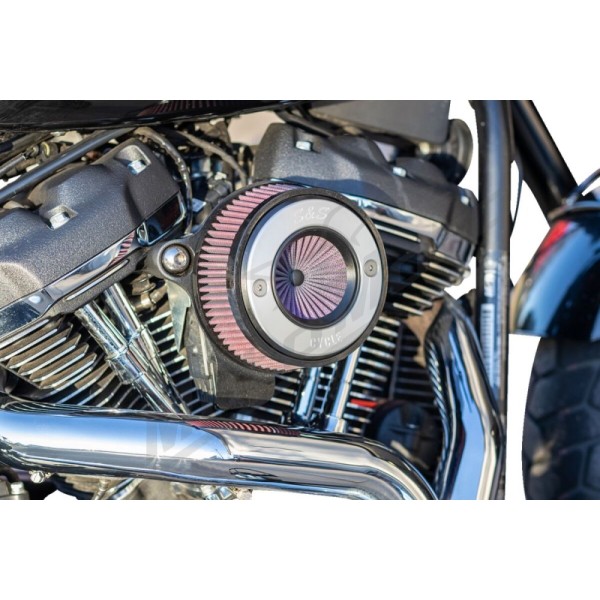 S&S CYCLE Air Stinger Stealth Air Cleaner Kit Harley Davidson FLDE / FLFB / FLFBS 1750-1977cc 17-25