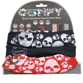 Apykaklės Oxford Comfy Skulls 3vnt. 