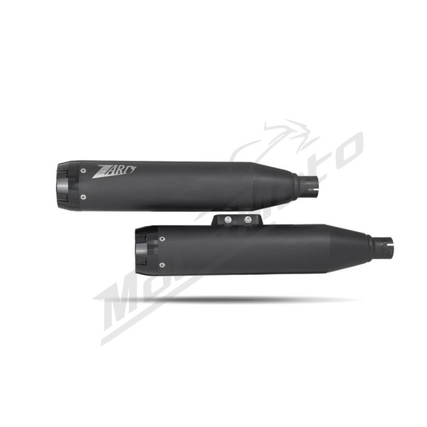 ZARD Overlapped Slip-Ons Mufflers Harley Davidson FXBB / FXBBS / FXST / FXLRST 1750-1923cc 18-24