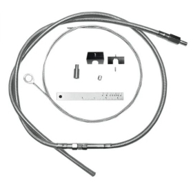 MAGNUM SHIELDING BYO Clutch Cable Silver Harley Davidson FLHR / FLHT / FLHTC / FLS / XL / XLH 883/1690 87-22