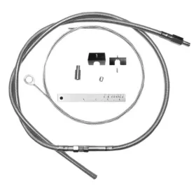 MAGNUM SHIELDING BYO Clutch Cable Silver Harley Davidson FLHR / FLHT / FLHTC / FLS / XL / XLH 883/1690 87-22