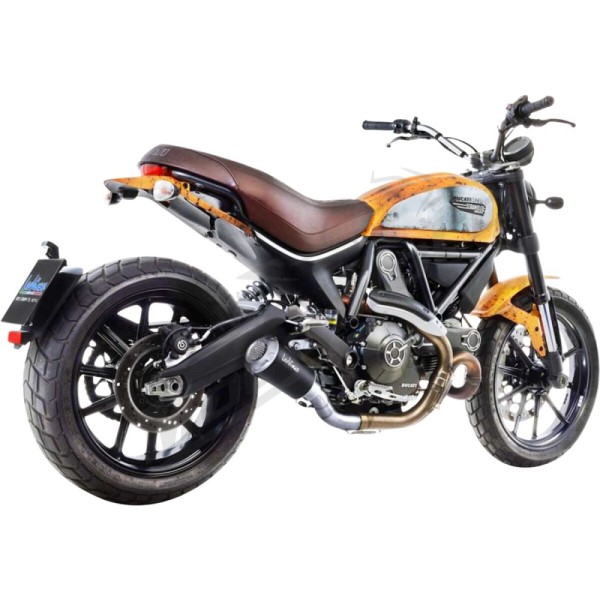 LEOVINCE LV-10 Black Edition Slip-On Muffler DUCATI SCRAMBLER 803 15-20