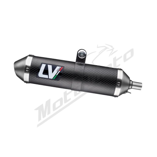 LEOVINCE X-FIGHT Carbon Fiber / Stainless Steel Slip-On Muffler Rieju MRT 50 21-23 