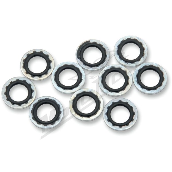 DRAG SPECIALTIES Banjo Bolt Sealing Washers 10mm 10pcs.