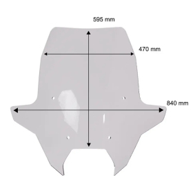 WRS Windshield Touring BMW R 1300 RS/RT 25-> Clear