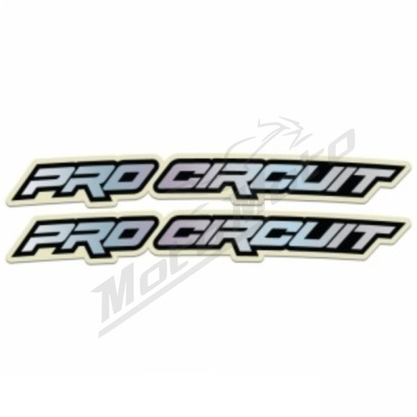 PRO CIRCUIT Hologram Front Fender Decals
