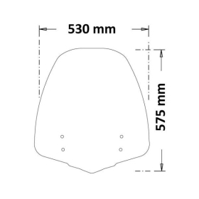Issota Priekinis Stiklas Honda SH 125-350cc 20-23 Skaidrus