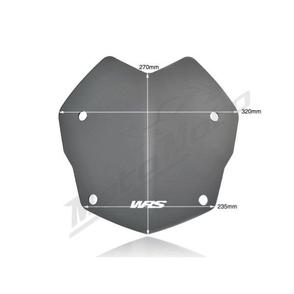 WRS BM045FS RALLYE Windscreen Dark Smoke BMW R1200GS / R1250GS 13-24