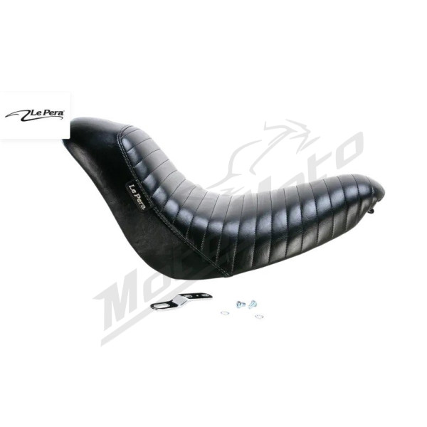 LE PERA Bare Bones Solo Seat Harley Davidson FLSTF / FLSTFB / FLSTFI / FXSTB / FXSTS / FXSTSI / FXSTSSE 1450-1800 06-17