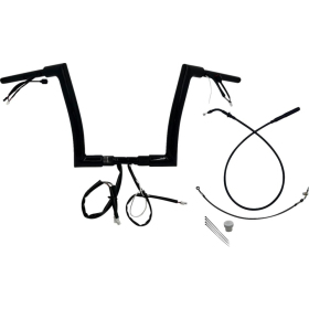 FAT BAGGERS INC. 1-1/2" EZ Install Flat Top Sharknose Handlebar Kit Black 38mm 89cm (30,5cm)