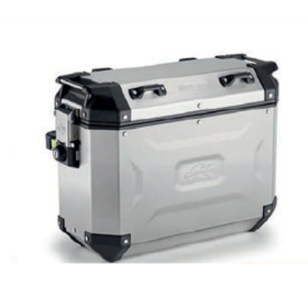 KAPPA Monokey Side aluminum silver storage boxes 37L