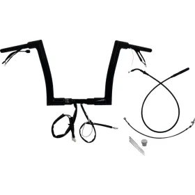 FAT BAGGERS INC. 1-1/2" EZ Install Flat Top Sharknose Handlebar Kit Black 38mm 89cm (30,5cm)