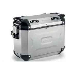KAPPA Monokey Side aluminum silver storage boxes 37L