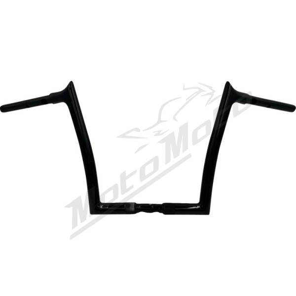 FAT BAGGERS INC. Pointed Top Handlebar Black 89x30.5cm Harley Davidson FLFBS / FLTRX / FLTRXL / FLTRXSE 1923-2977 23-25