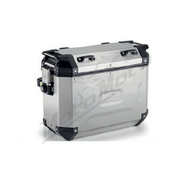 KAPPA Monokey Side aluminum silver storage boxes 37L