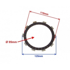 Friction discs set AM6 50cc 2T 4vnt.