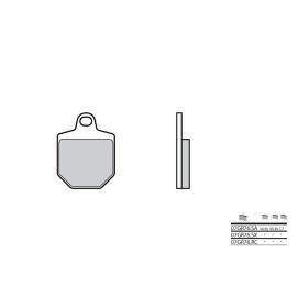 BREMBO Off-Road Sintered Metal Brake pads BENELLI QUATTRONOVEX / KTM SMR 50-560cc 2007-2014