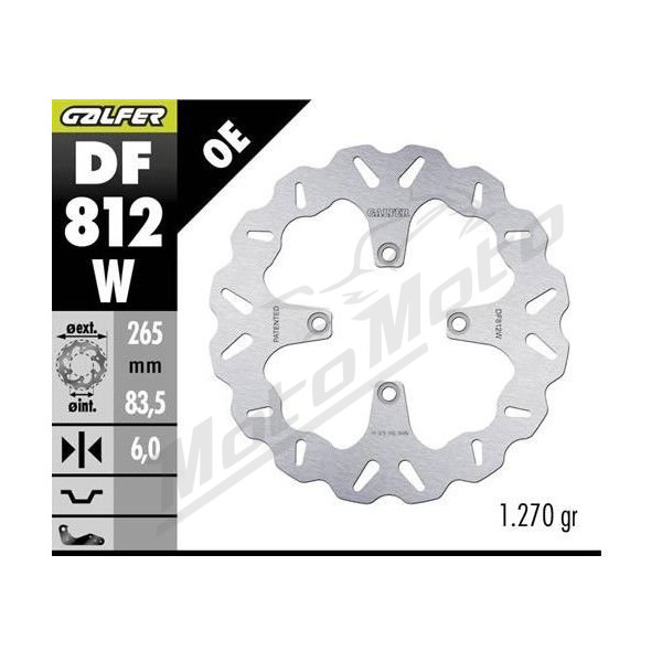GALFER Rear brake disc Ducati Diavel / Multistrada / Xdiavel / Streetfighter 1100-1260 11-24