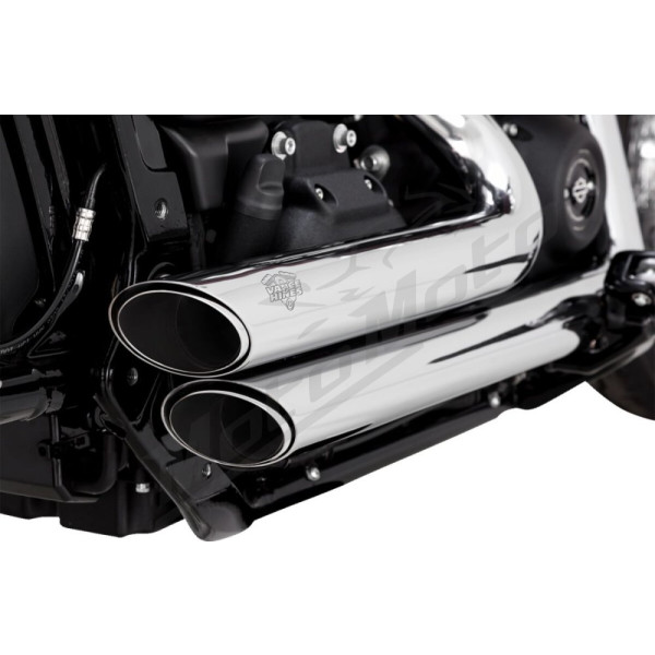 VANCE & HINES Shortshots Staggered Exhaust System Chrome Harley Davidson FXST / FXLRS / FXBBS / FLHC 1750-1923cc 18-24
