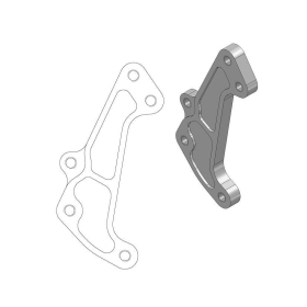 MOTO-MASTER SM Racing Front Brake Calipe Adaptor 320mm Beta RR / RX / Xtrainer 125-500 13-26