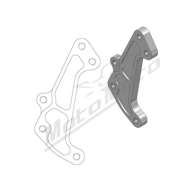 MOTO-MASTER SM Racing Front Brake Calipe Adaptor 320mm Beta RR / RX / Xtrainer 125-500 13-26