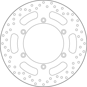 BREMBO Serie Oro apvalus fiksuotas stabdžių diskas priekinis TRIUMPH BONNEVILLE / SCRAMBLER / SPEEDMASTER / THUNDERBIRD 800-900cc 1998-2014