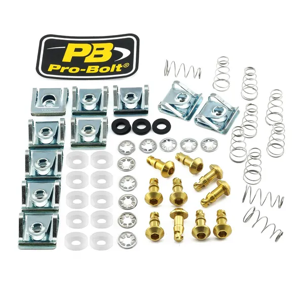 PRO BOLT Aluminium Quick Release Studs 10pcs. 17 x 4 mm