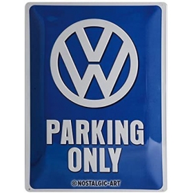 Metal tin sign VW PARKING 30x40