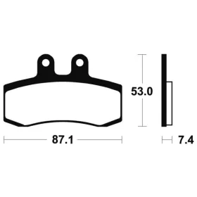 TECNIUM Street Organic Brake pads - MA181 Aprilia / MZ 125-650cc 92-01
