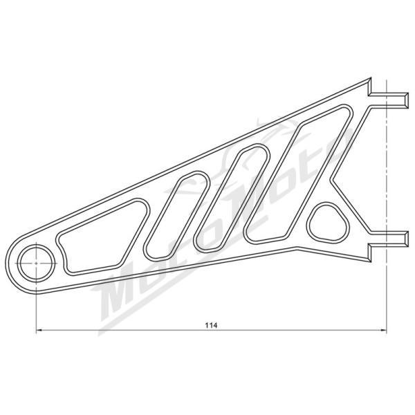 HIGHSIDER Pro Headlight bracket set black Ø38-41mm