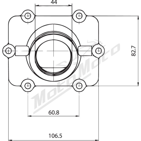 KIMPEX Carburetor Mounting Flange Polaris IQ / RMK / RR / Switchback 600 07-08
