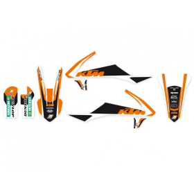 Blackbird set of stickers (veneers) Dream 4 orange / white KTM SX 65 16-23