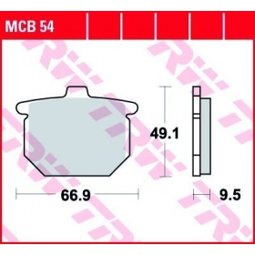 BRAKE PADS TRW MCB54 STANDARD