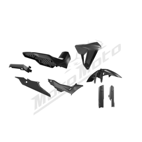 Racetech Plastikų Kompl. + sėdynė HONDA XL 750 TRANSALP 23-25 Juoda