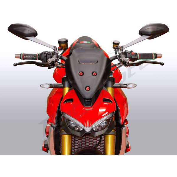 WRS SPORT PLUS Windscreen Matt Black Ducati Streetfighter V4 1100cc 20-22