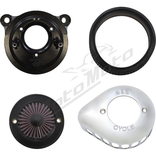 S&S CYCLE Air Stinger Stealth Air Cleaner Kit Harley Davidson FLHR / FLHRC / FLHRSE 1584-1800cc 08-17