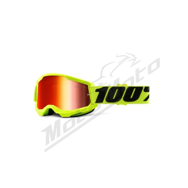 Vaikiški krosiniai 100% Strata 2 Junior akiniai (Veidrodinis stikliukas)