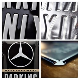 Metal tin sign MERCEDES BENZ PARKING 20x30