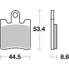 Brembo stabdžių trinkelės Carbon-Ceramic TRIUMPH 