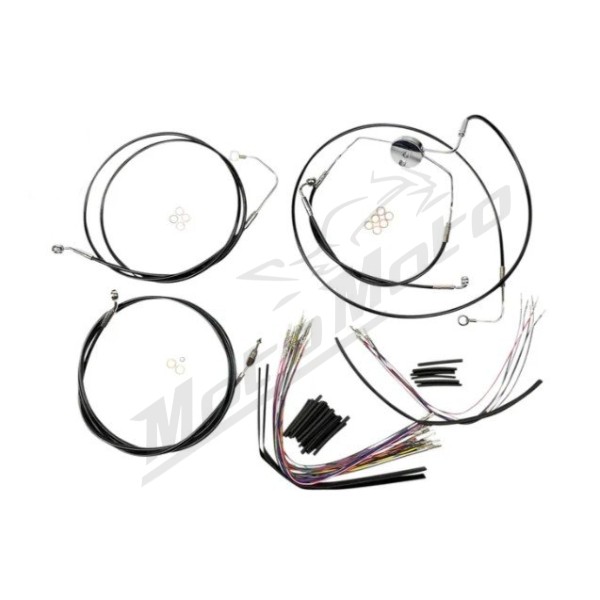 MAGNUM SHIELDING XR Handlebar Installation Kit Black/Chrome 30.5/35.5cm Harley Davidson FLHRSE / FLHTCUSE / FLHXSE 1800 08-12