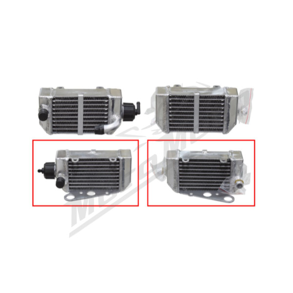 Psychic radiator reinforced with standard capacity Left GasGas / KTM 50-65cc 12-23