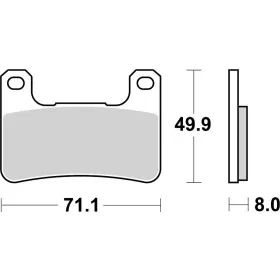 SBS DS Racing 806DS-1 Dual Sintered Brake Pads Kawasaki / Suzuki 600-1800cc 04-21