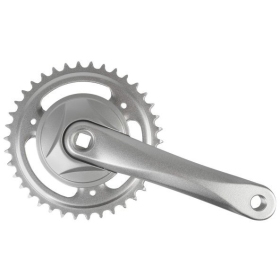 FRONT SPROCKET WITH CRANKS SILVER MAXTUNED 38T SQUARE 170mm