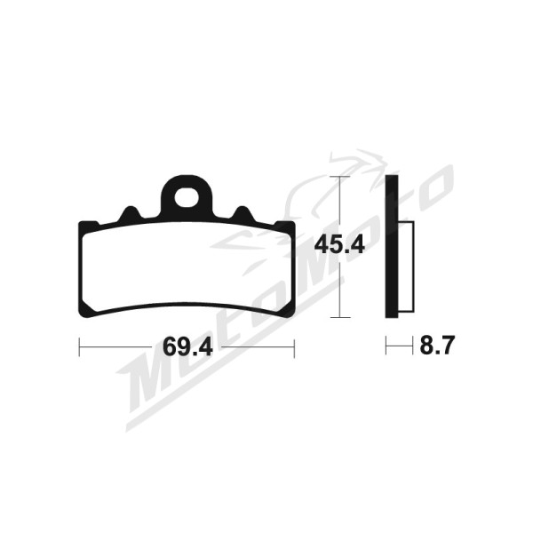TECNIUM Sintered Metal Brake Pads - MTR377 BMW / KTM / Husqvarna / Rieju 125/401 11-24