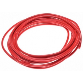 SPARK PLUG WIRE, 5 METRES, (DIA. 5 mm), RED