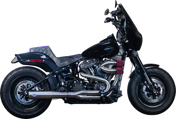 S&S CYCLE 2-into-1 Superstreet Exhaust System Harley Davidson FLDE / FLFB / FLFBS 1750-1923cc 18-23
