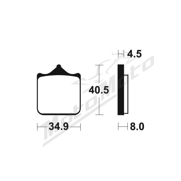 TECNIUM Sintered Metal Brake Pads MTR370 BMW S1000 10-24