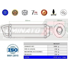 Duslintuvo bakelis Dominator HP1 BMW R1250RS 2019-2020