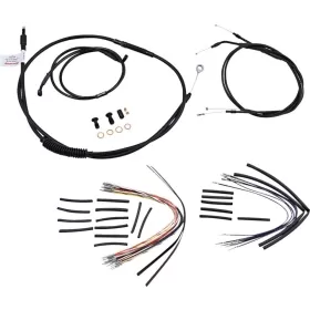 BURLY BRAND Ape Hangers handlebars Cables / Lines Kit Harley Davidson 1450cc 2001-2005