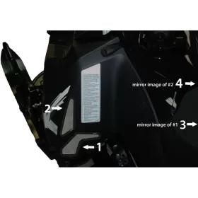 Footwell Vent Kit Frogzskin Ski-Doo XM 13-14 4vnt.
